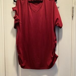 Chic Crimson Women's Blouse